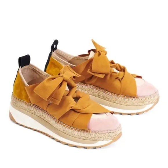 Free People Shoes - Free People x Gaimo Chapmin Espedrille Sneakers Yellow and Tan Sz 10